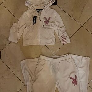 Y2K white playboy set